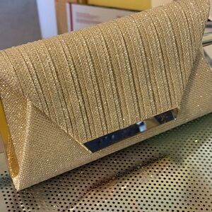 Elegant Gold Clutch Bag